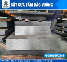 Cắt Cưa Tấm Đặc Vuông - Gia Công Cắt Kim Loại Tấm